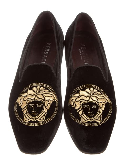 versace medusa velvet slippers price|Versace slippers for men.